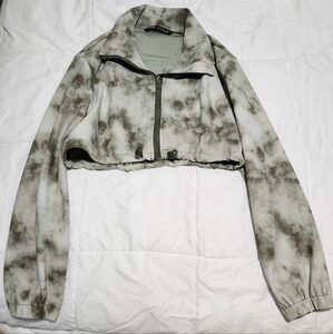 Zara cropped green jacket